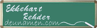 Ekkehart Rehder Visitenkarte